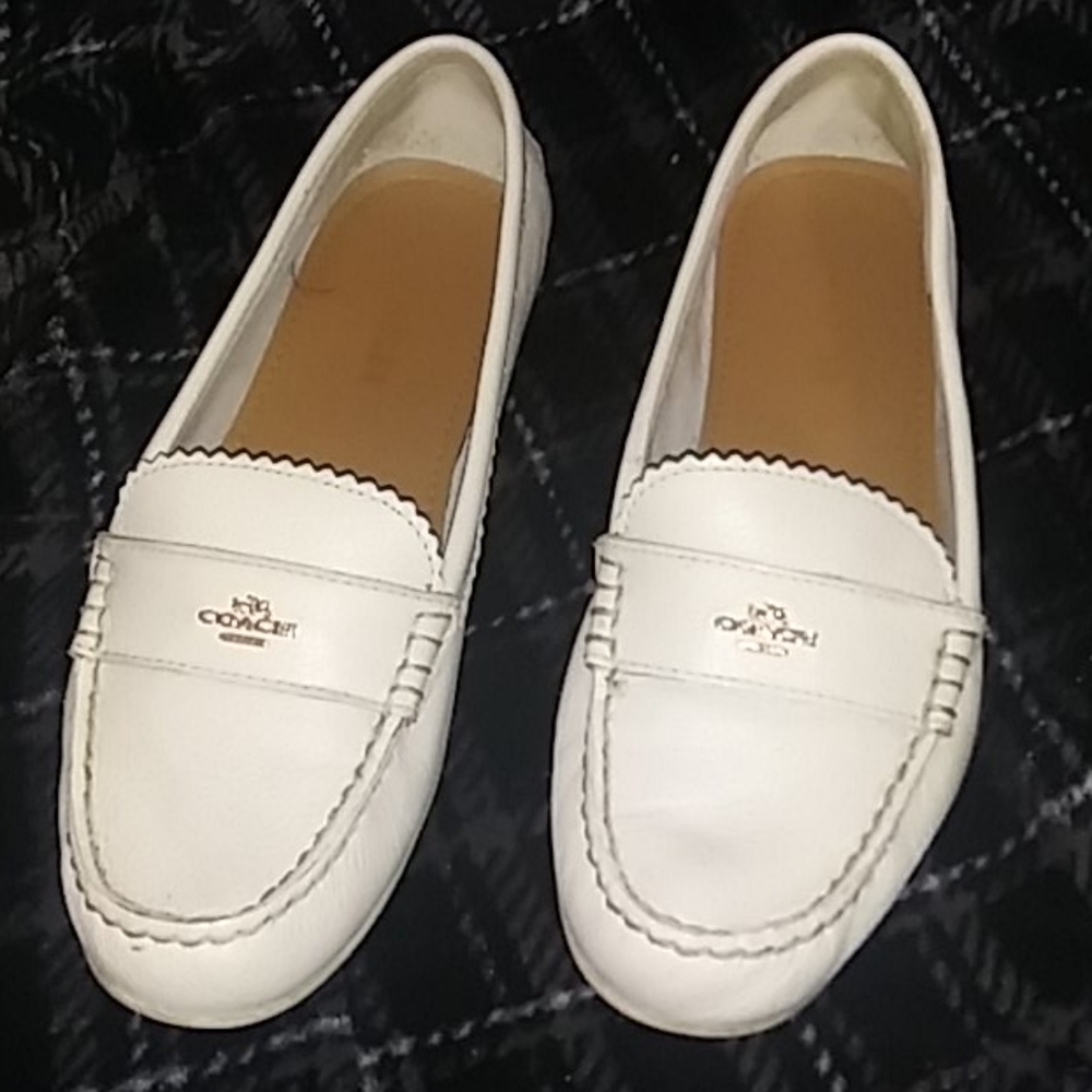 Coach flat slip ons